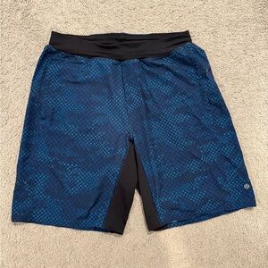Lululemon T.H.E Shorts Linerless Blue Geometric Men’s Size Medium